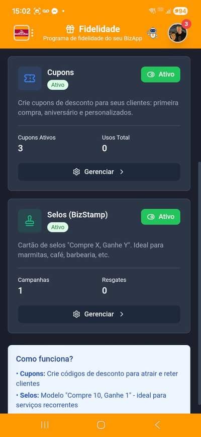 Cupons e Selos - Como Funciona